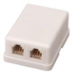 Розетка телефонная 2-м ОП RJ14 (6P4C) кат.3 бел. Rexant 03-0002 Розетка телефонная 2-м ОП RJ14 (6P4C) кат.3 бел. Rexant 03-0002