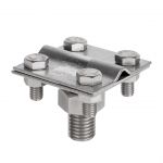 Зажим прута на штыре, оцинкованный Зажим прута на штыре, оцинкованный