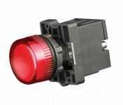 Лампа сигнальная в пластиковом корпусе LED 220В красная