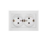 Розетка 2-м СП Бриллиант 16А IP20 с заземл. бел. UNIVersal 7947533 Розетка 2-м СП Бриллиант 16А IP20 с заземл. бел. UNIVersal 7947533