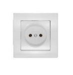 Розетка 1-м СП Бриллиант 16А IP20 без заземл. бел. UNIVersal 7947588 Розетка 1-м СП Бриллиант 16А IP20 без заземл. бел. UNIVersal 7947588
