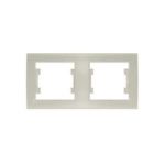 Рамка 2-м Бриллиант горизонт. сл. кость UNIVersal 7948684 Рамка 2-м Бриллиант горизонт. сл. кость UNIVersal 7948684