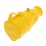 Розетка переносная влагозащищенная с крышкой с заземл. 16А IP44 каучук желт. Rexant 111-122 Розетка переносная влагозащищенная с крышкой с заземл. 16А IP44 каучук желт. Rexant 111-122