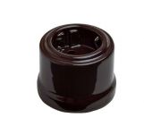 Розетка 1-м ОП Лизетта 16А IP20 ретро с заземл. керамика корич. Bironi B1-101-02 Розетка 1-м ОП Лизетта 16А IP20 ретро с заземл. керамика корич. Bironi B1-101-02