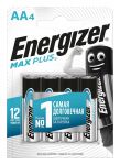 Элемент питания алкалиновый Max Plus LR6/316 BL4 (блист.4шт) Energizer E301325004