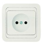 Розетка 1-м СП Mimoza 16А IP20 без заземл. бел./бел. Makel 12022 Розетка 1-м СП Mimoza 16А IP20 без заземл. бел./бел. Makel 12022