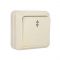 Переключатель проходной 1-кл. ОП Олимп 10А IP20 сл. кость UNIVersal Б-О0025