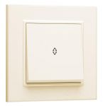 Переключатель 1-кл. СП Karea 10А IP20 крем. Makel 56010005 Переключатель 1-кл. СП Karea 10А IP20 крем. Makel 56010005