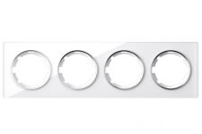 Рамка 4-м Garda горизонт. стеклянная бел. 2E52401300 OneKeyElectro 2234927 Рамка 4-м Garda горизонт. стеклянная бел. 2E52401300 OneKeyElectro 2234927