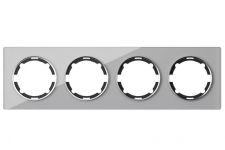 Рамка 4-м Garda горизонт стеклянная сер. 2E52401302 OneKeyElectro 2234937 Рамка 4-м Garda горизонт стеклянная сер. 2E52401302 OneKeyElectro 2234937