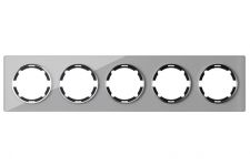 Рамка 5-м Garda горизонт. стеклянная сер. 2E52501302 OneKeyElectro 2234938 Рамка 5-м Garda горизонт. стеклянная сер. 2E52501302 OneKeyElectro 2234938