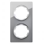 Рамка 2-м Garda вертикал. стеклянная сер. 2E52211302 OneKeyElectro 2234948 Рамка 2-м Garda вертикал. стеклянная сер. 2E52211302 OneKeyElectro 2234948