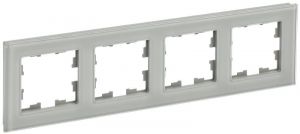 Рамка 4-м BRITE РУ-4-2-БрД стекло дым. IEK BR-M42-G-K30 Рамка 4-м BRITE РУ-4-2-БрД стекло дым. IEK BR-M42-G-K30