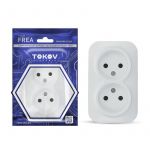 Розетка 2-м ОП Frea 16А IP20 250В без заземл. АБС-пластик бел. TOKOV ELECTRIC TKE-FR-R2-C01 Розетка 2-м ОП Frea 16А IP20 250В без заземл. АБС-пластик бел. TOKOV ELECTRIC TKE-FR-R2-C01