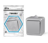 Выключатель 1-кл. ОП Dita IP54 10А 250В сер. TOKOV ELECTRIC TKL-DT-V1-C06-IP54 Выключатель 1-кл. ОП Dita IP54 10А 250В сер. TOKOV ELECTRIC TKL-DT-V1-C06-IP54