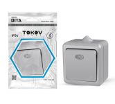 Выключатель 1-кл. ОП Dita IP54 10А 250В с индикацией сер. TOKOV ELECTRIC TKL-DT-V1I-C06-IP54 Выключатель 1-кл. ОП Dita IP54 10А 250В с индикацией сер. TOKOV ELECTRIC TKL-DT-V1I-C06-IP54