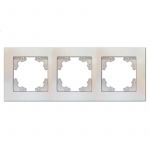 Рамка 3-м Афина универс. жемчуг Universal A0045-OBr