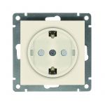 Розетка 1-м СП Афина 16А IP20 с заземл. защ. шторки механизм сл. кость (ivory) Universal A0049-I Розетка 1-м СП Афина 16А IP20 с заземл. защ. шторки механизм сл. кость (ivory) Universal A0049-I