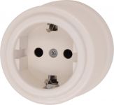 Розетка З-кл. пластик песочн. зол. Bironi B1-101-24 Розетка З-кл. пластик песочн. зол. Bironi B1-101-24