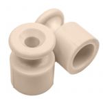 Изолятор для наружного монтажа пластик песочн. зол. (уп.10шт) Bironi B1-551-24-10 Изолятор для наружного монтажа пластик песочн. зол. (уп.10шт) Bironi B1-551-24-10