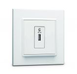 Розетка для зарядного устройства USB KAREA бел. Makel 56001465 Розетка для зарядного устройства USB KAREA бел. Makel 56001465