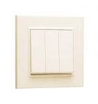 Выключатель 3 клав. 1 вход 3 выхода KAREA крем Makel 56010091 Выключатель 3 клав. 1 вход 3 выхода KAREA крем Makel 56010091