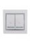 Переключатель проходной 2-кл. СП Mira 10А с сер. вставкой бел. LEZARD 701-0215-106