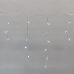 Гирлянда светодиодная "Айсикл" (бахрома) 10х0.6м 238LED бел. 5.1Вт 230В IP44 эффект мерцания провод прозр. Neon-Night 255-545