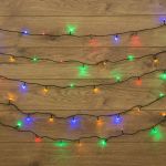 Гирлянда светодиодная "Твинкл Лайт" 15м 120LED мультиколор 6.9Вт 220-240В IP20 с контроллером провод ПВХ темн. зел. Neon-Night 303-059