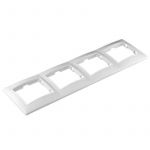 Рамка 4-м СП Севиль горизонт. бел. UNIVersal С0046 Рамка 4-м СП Севиль горизонт. бел. UNIVersal С0046
