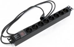 Блок розеток 8-м 10А SHE19-8SH-S-2.5IEC горизонт. шнур 2.5м Hyperline 397035 Блок розеток 8-м 10А SHE19-8SH-S-2.5IEC горизонт. шнур 2.5м Hyperline 397035