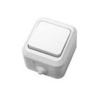 Выключатель 1-кл. ОП 10А IP44 п/герм. бел. Makel 18300 Выключатель 1-кл. ОП 10А IP44 п/герм. бел. Makel 18300