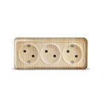 Розетка 3-м ОП Олимп 16А IP20 без заземл. сосна UNIVersal 1172 Розетка 3-м ОП Олимп 16А IP20 без заземл. сосна UNIVersal 1172