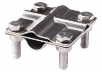 Зажим заземления стержень — полоса/пруток крестообразный, нержавеющая сталь Зажим заземления стержень — полоса/пруток крестообразный, нержавеющая сталь