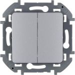 Выключатель 2-кл. Inspiria 10А IP20 250В 10AX механизм алюм. Leg 673622 Выключатель 2-кл. Inspiria 10А IP20 250В 10AX механизм алюм. Leg 673622