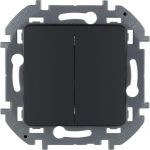 Выключатель 2-кл. Inspiria 10А IP20 250В 10AX механизм антрацит Leg 673623 Выключатель 2-кл. Inspiria 10А IP20 250В 10AX механизм антрацит Leg 673623