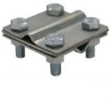 Крестообразный зажим пруток-пруток 8-10 мм с промежуточной пластиной, оцинкованный Крестообразный зажим пруток-пруток 8-10 мм с промежуточной пластиной, оцинкованный