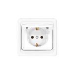 Розетка 1-м СП Валери 16А IP20 с заземл. с крышкой бел. UNIVersal В0029 Розетка 1-м СП Валери 16А IP20 с заземл. с крышкой бел. UNIVersal В0029