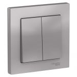 Выключатель 2-кл. СП AtlasDesign 10А IP20 (сх. 5) 10AX в сборе алюм. SE ATN000352 Выключатель 2-кл. СП AtlasDesign 10А IP20 (сх. 5) 10AX в сборе алюм. SE ATN000352