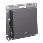 Выключатель 1-кл. AtlasDesign (сх. 1а) 10AX с подсветкой механизм базальт SE ATN001413 Выключатель 1-кл. AtlasDesign (сх. 1а) 10AX с подсветкой механизм базальт SE ATN001413