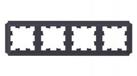 Рамка 4-пост. AtlasDesign Antique универс. карбон SE ATN101004 Рамка 4-пост. AtlasDesign Antique универс. карбон SE ATN101004