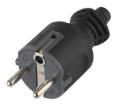 Вилка V4(B) 16А с заземл. прямой ввод (10/200/6000) черн. ЭРА Б0019189 Вилка V4(B) 16А с заземл. прямой ввод (10/200/6000) черн. ЭРА Б0019189