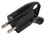 Вилка с заземл. угловая с кольцом 16А черн. Vx4-B ЭРА Б0039677 Вилка с заземл. угловая с кольцом 16А черн. Vx4-B ЭРА Б0039677