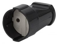 Розетка кабельная без заземл. прямая 10А черн. Rx1-B ЭРА Б0039681 Розетка кабельная без заземл. прямая 10А черн. Rx1-B ЭРА Б0039681