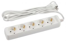 Удлинитель электрический U-5e-3m-3x1.5 с заземлением 5 розеток 3м ПВС 3х1.5кв.мм 16А Эра Б0044038 Удлинитель электрический U-5e-3m-3x1.5 с заземлением 5 розеток 3м ПВС 3х1.5кв.мм 16А Эра Б0044038