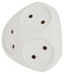 Разветвитель 3-м без заземл. 10А IP20 SPx-3-W бел. Эра Б0053481 Разветвитель 3-м без заземл. 10А IP20 SPx-3-W бел. Эра Б0053481