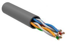 Кабель витая пара U/UTP кат.5E 4х2х24AWG solid CU PVC сер. (м) GENERICA BC1-C5E04-111-305-G
