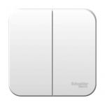 Выключатель 2-кл. ОП Blanca 6А IP20 (сх. 5) 250В с изолир. пластиной бел. SE BLNVA065011