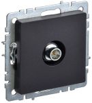 Розетка телевизионная оконечная TV СП Brite РТВ11-0-БрЧ черн. IEK BR-A10-O-K02 Розетка телевизионная оконечная TV СП Brite РТВ11-0-БрЧ черн. IEK BR-A10-O-K02