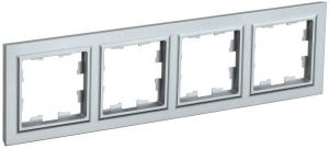 Рамка 4-м BRITE РУ-4-БрА алюм. IEK BR-M42-K47 Рамка 4-м BRITE РУ-4-БрА алюм. IEK BR-M42-K47